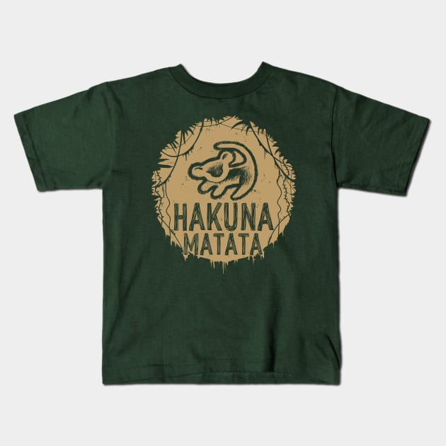 Hakuna Matata Kids T-Shirt by Riverart